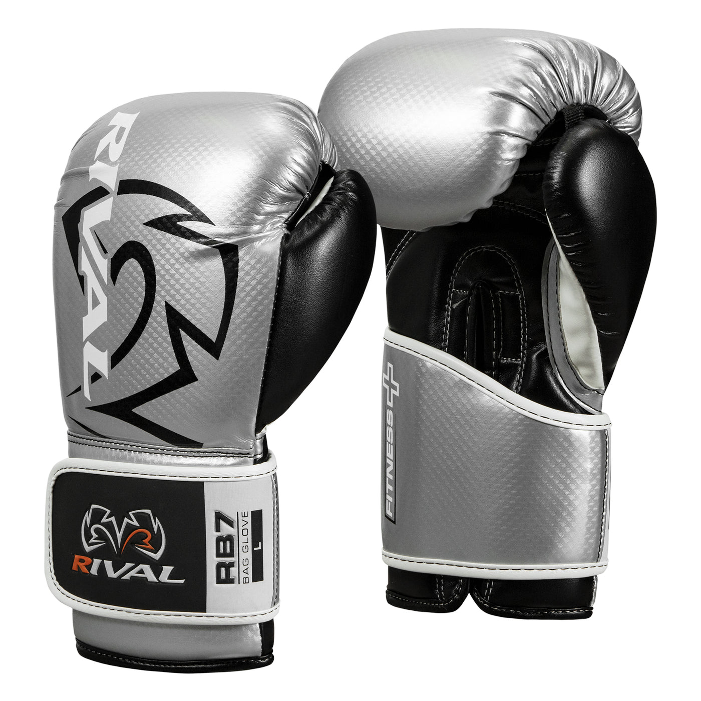 variant:Silver::Rival Boxing Fitness Bag Gloves side view