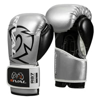 variant:Silver::Rival Boxing Fitness Bag Gloves side view