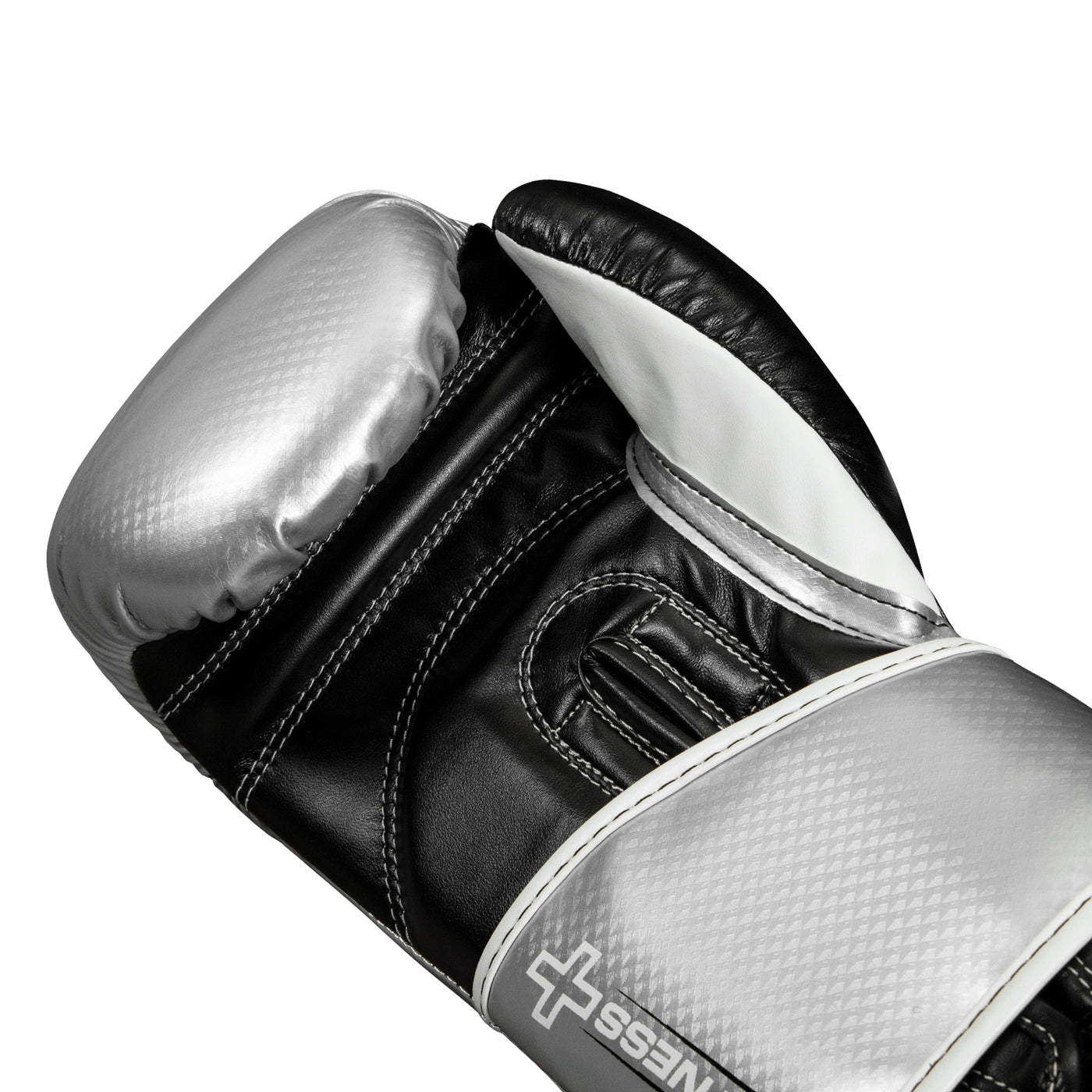 variant:Silver::Rival Boxing Fitness Bag Gloves side view hand view