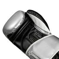 variant:Silver::Rival Boxing Fitness Bag Gloves side view hand view