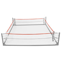 variant:red::TITLE Boxing Polycot Ring Rope Cover image showing example of rope cover on boxing ring