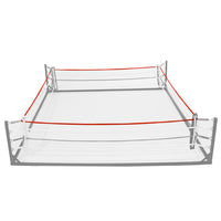 variant:white::TITLE Boxing Polycot Ring Rope Cover image showing example of rope cover on boxing ring