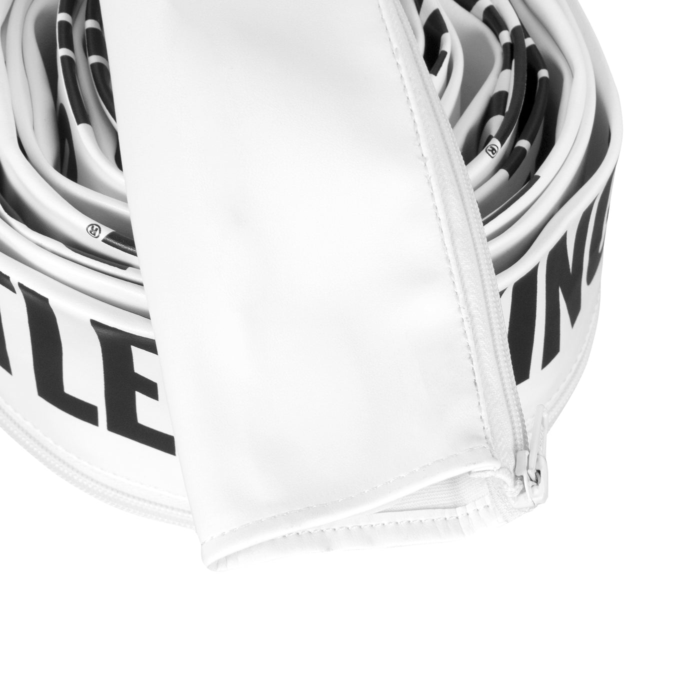 variant:white::TITLE Boxing Pro Vinyl Zippered Rope Cover 4.0 third view