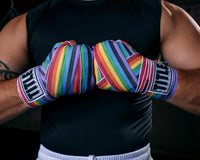 variant:rainbow::TITLE Boxing Select 180" Semi Elastic Mexican Hand Wraps hands together 
