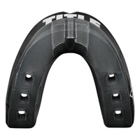 variant:black/clear::TITLE Air Force Duo-Defense Mouth Guard 2.0 bottom view