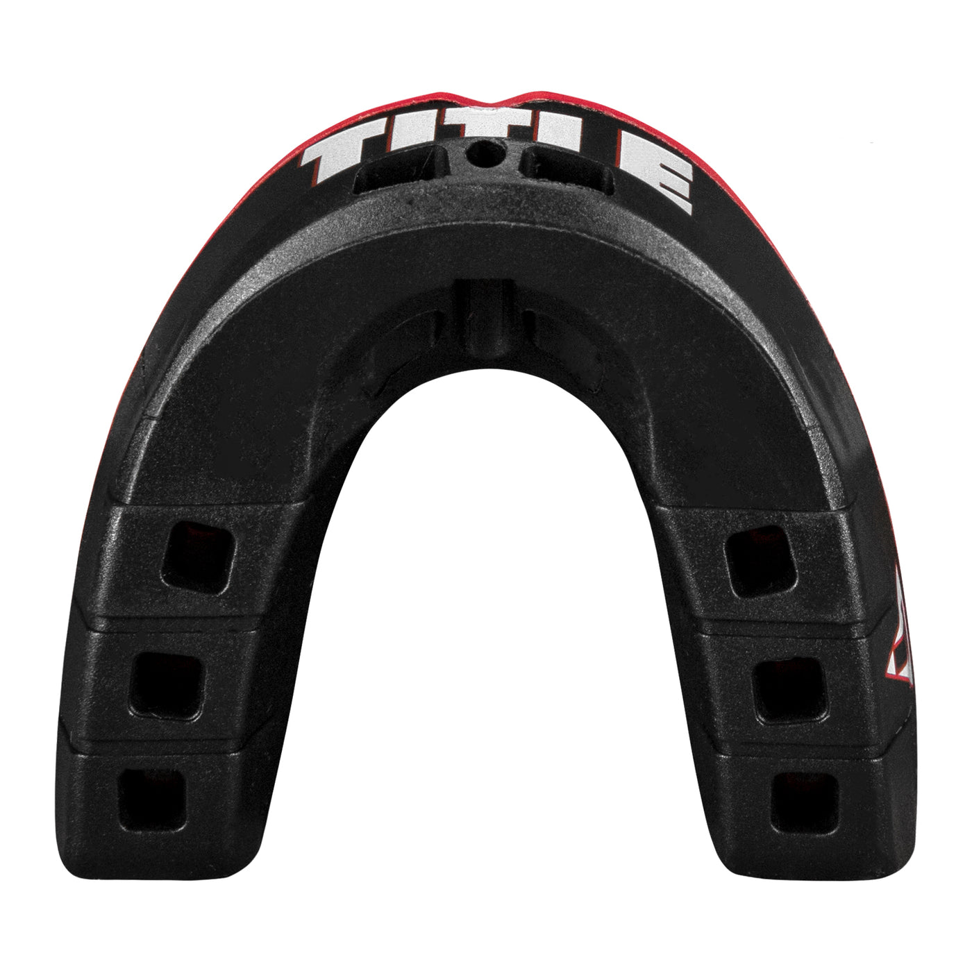 variant:black/red::TITLE Air Force Duo-Defense Youth Mouth Guard 2.0 bottom view