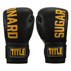 TITLE Boxing Sugar Ray Leonard Leather Bag Boxing Gloves