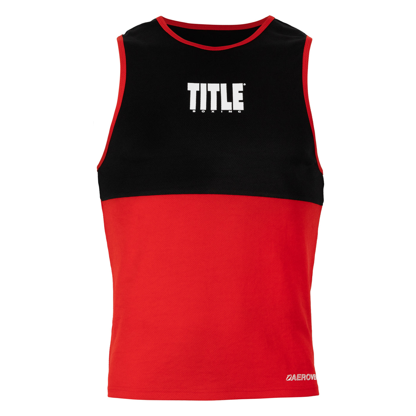 variant:red/black::TITLE Boxing Latitude Amateur Boxing Set front view shirt