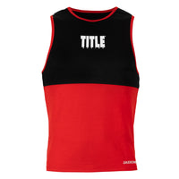 variant:red/black::TITLE Boxing Latitude Amateur Boxing Set front view shirt