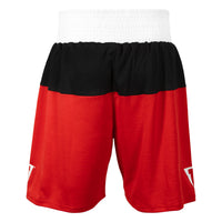 variant:red/black::TITLE Boxing Latitude Amateur Boxing Set back view shorts