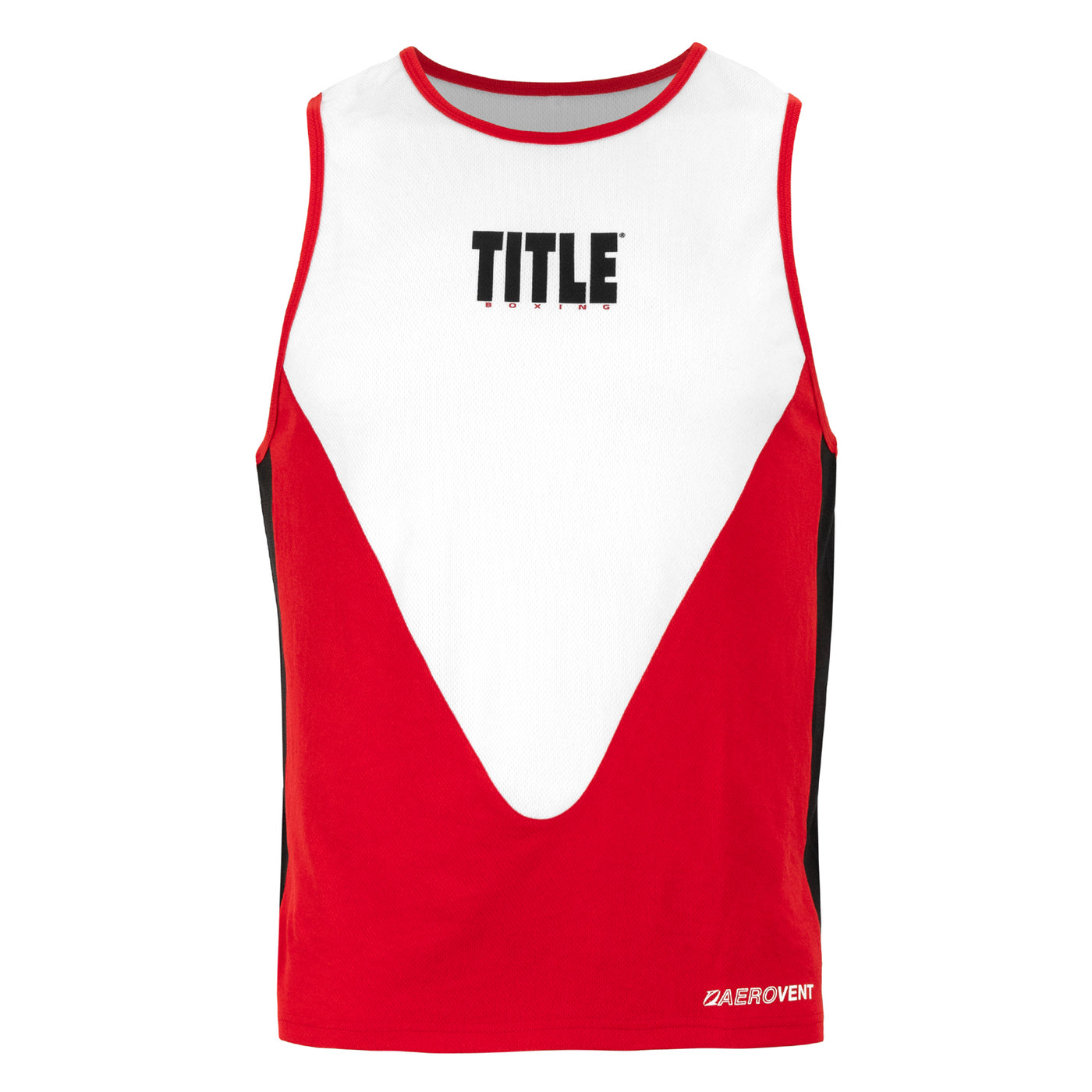 variant:red/white::TITLE Boxing Striker Amateur Boxing Set front view shirt