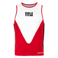 variant:red/white::TITLE Boxing Striker Amateur Boxing Set front view shirt