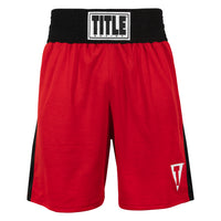 variant:red/white::TITLE Boxing Striker Amateur Boxing Set front view shorts