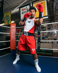variant:red/white::TITLE Boxing Striker Amateur Boxing Set left uppercut