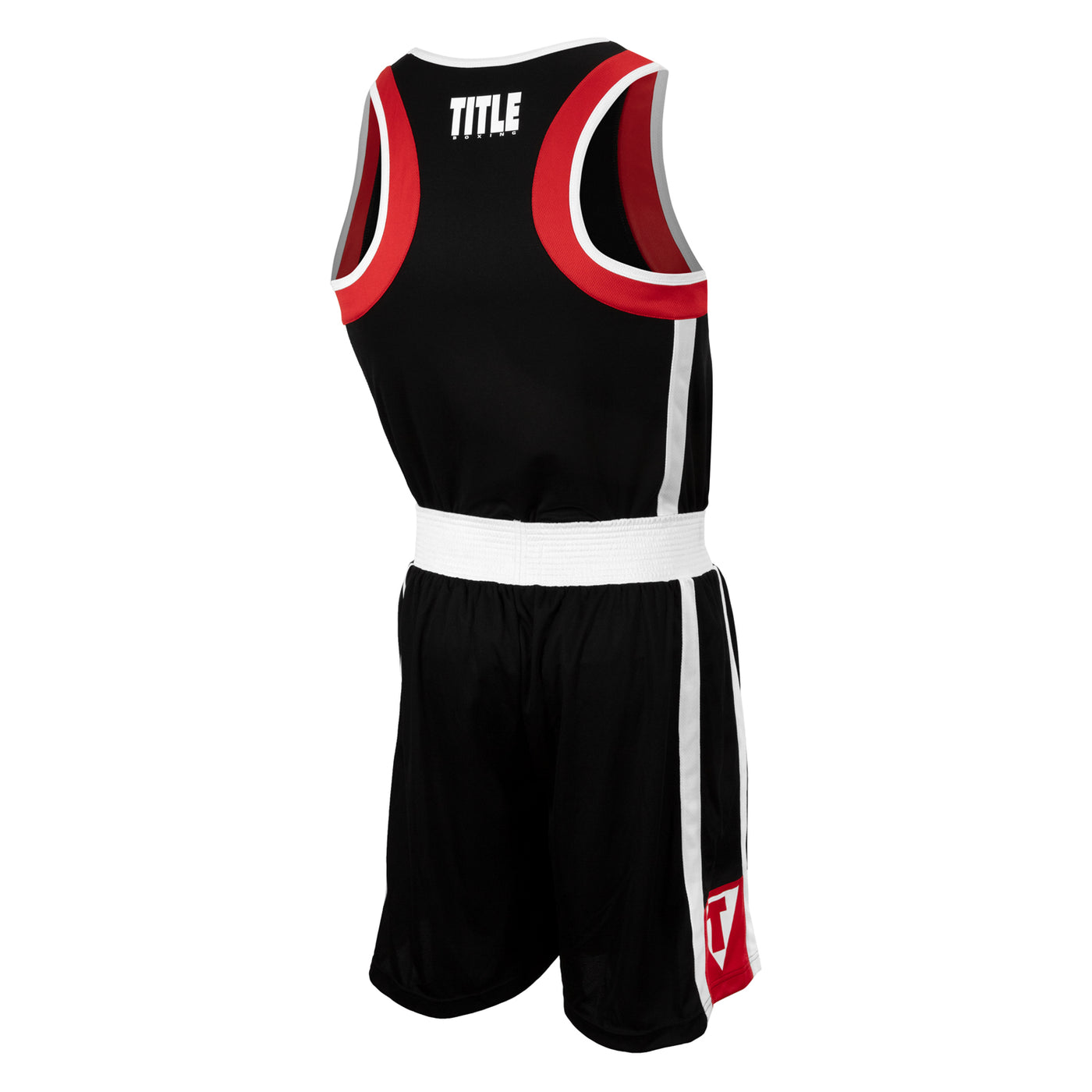 variant:black/red::TITLE Boxing Aerovent Elite Amateur Boxing Set 4 2.0 back view