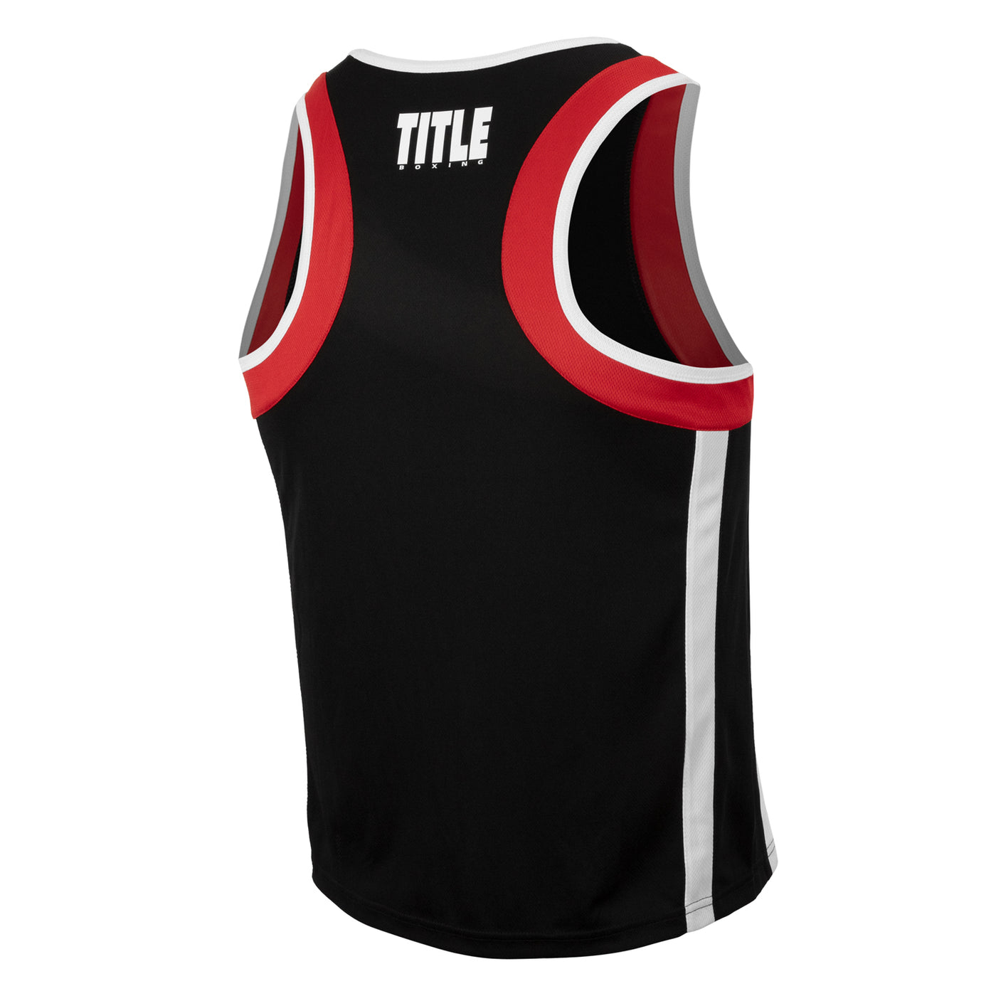 variant:black/red::TITLE Boxing Aerovent Elite Amateur Boxing Set 4 2.0 back of shirt