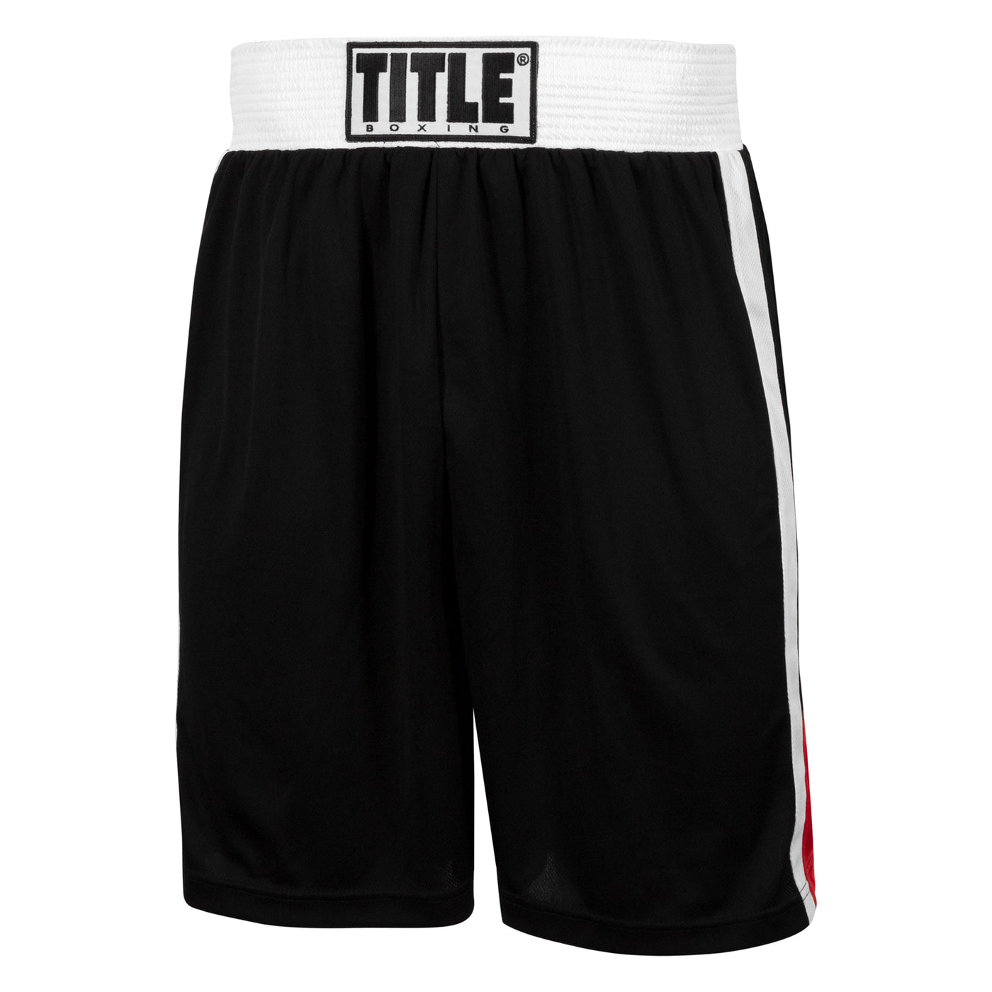 variant:black/red::TITLE Boxing Aerovent Elite Amateur Boxing Set 4 2.0 front of short