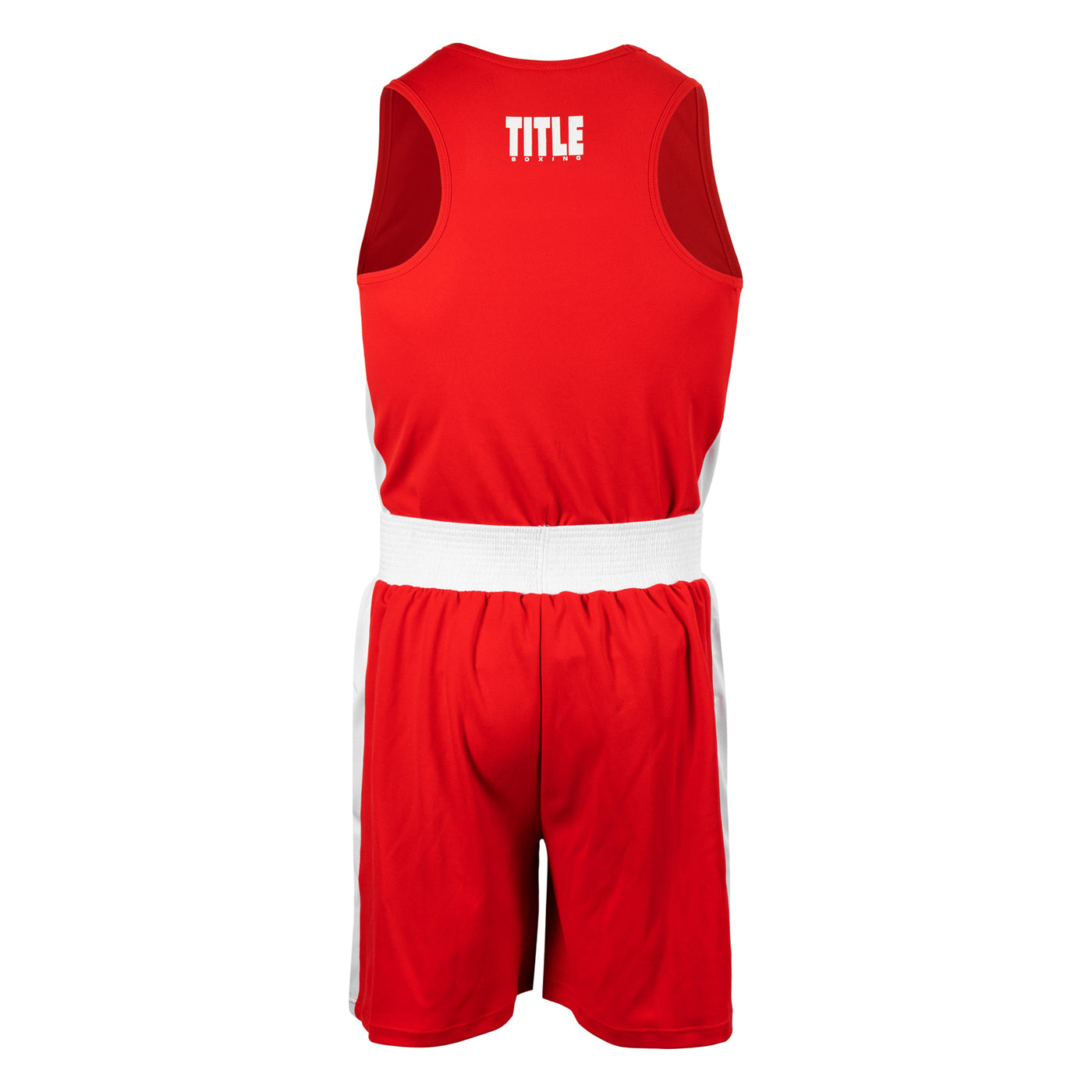 variant:red/white::TITLE Boxing Aerovent Elite Amateur Boxing Set Original 2.0 back view full set