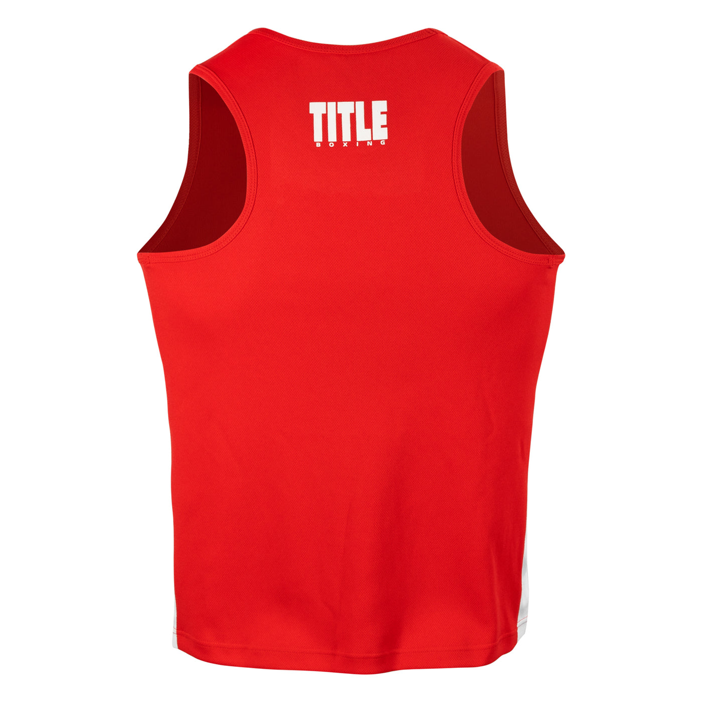 variant:red/white::TITLE Boxing Aerovent Elite Amateur Boxing Set Original 2.0 back view shirt 