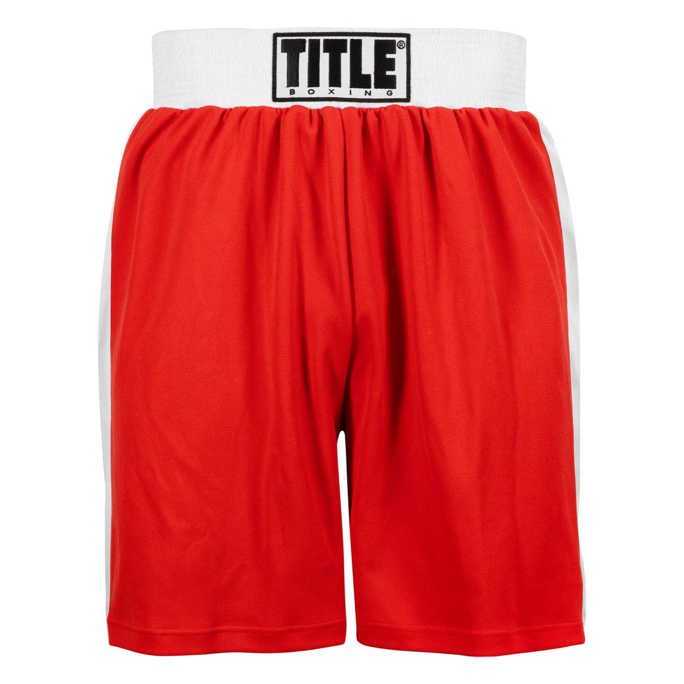 variant:red/white::TITLE Boxing Aerovent Elite Amateur Boxing Set Original 2.0 front view short
