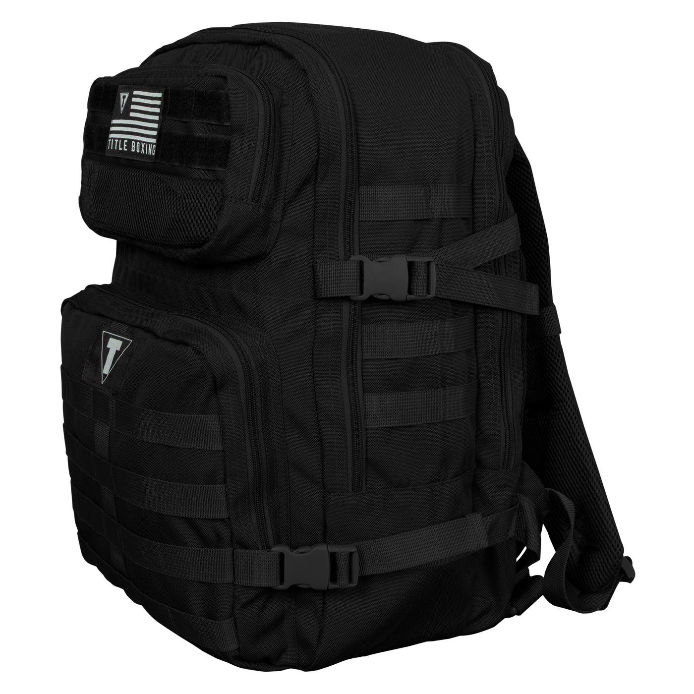variant:Black::TITLE Boxing Tactical Combat Backpack side view