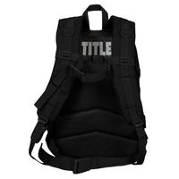 variant:Black::TITLE Boxing Tactical Combat Backpack back view
