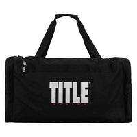 variant:black::TITLE Boxing Deluxe Gear Bag front view back side