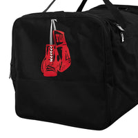 variant:black::TITLE Boxing Deluxe Gear Bag glove side veiw