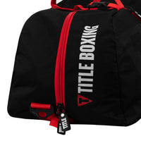 variant:black/red::TITLE Boxing Champion Sport Bag zipper 