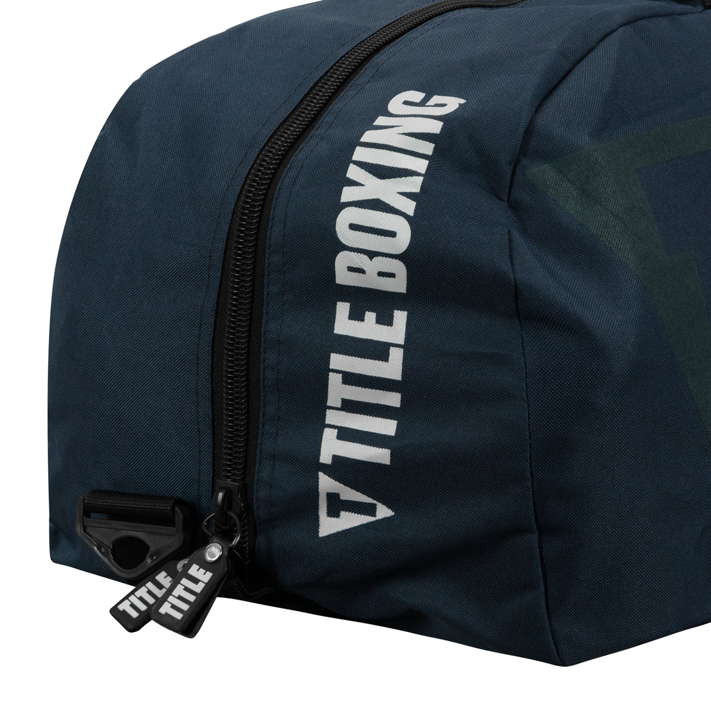 variant:blue/black::TITLE Boxing Champion Sport Bag zippe view