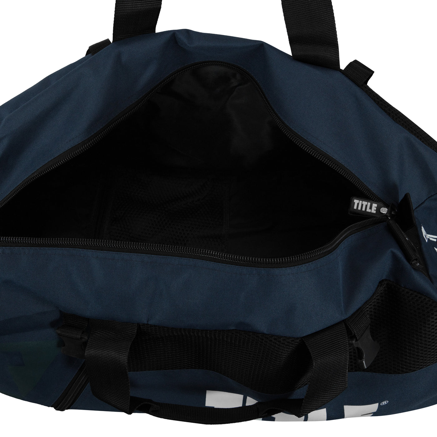 variant:blue/black::TITLE Boxing Champion Sport Bag top view