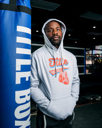 variant:grey::TITLE Boxing Classic Script Hoodie