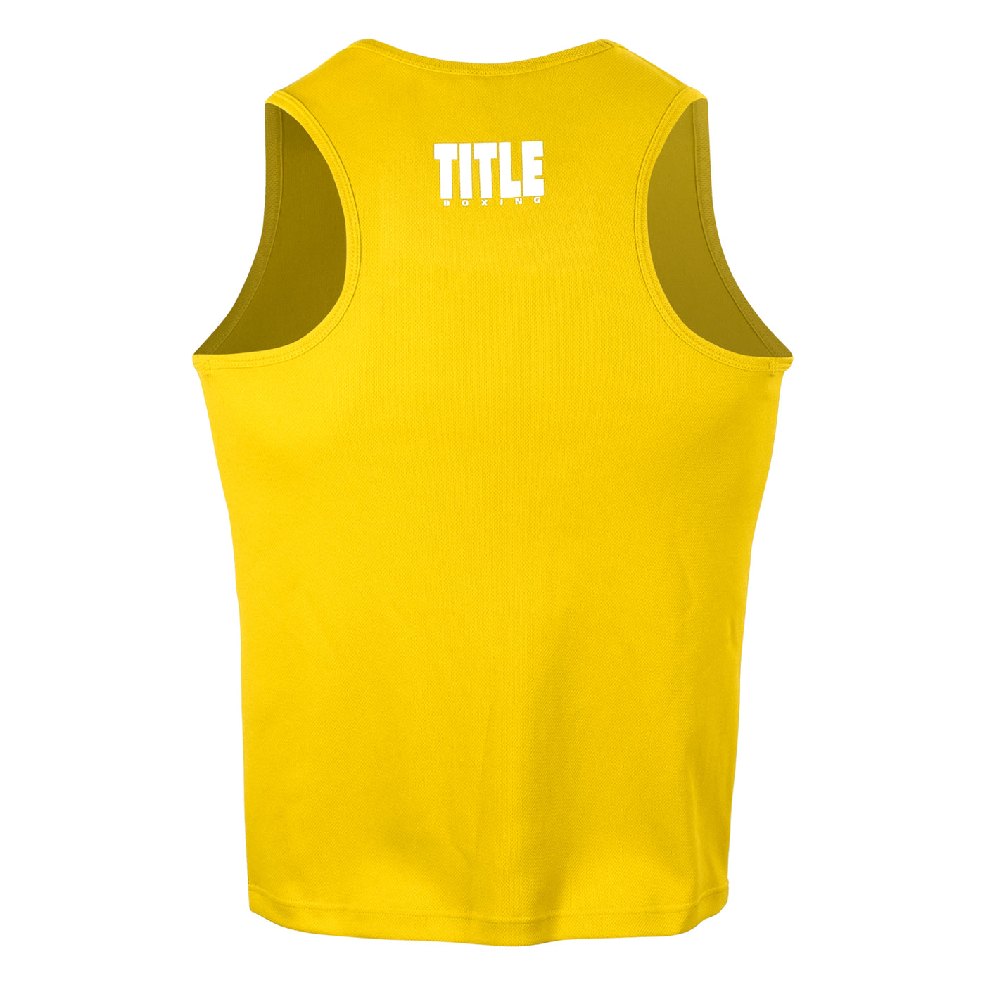 variant:gold::TITLE Boxing Aerovent Elite Racerback Boxing Jersey 2.0 back view