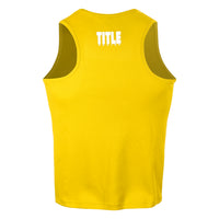 variant:gold::TITLE Boxing Aerovent Elite Racerback Boxing Jersey 2.0 back view