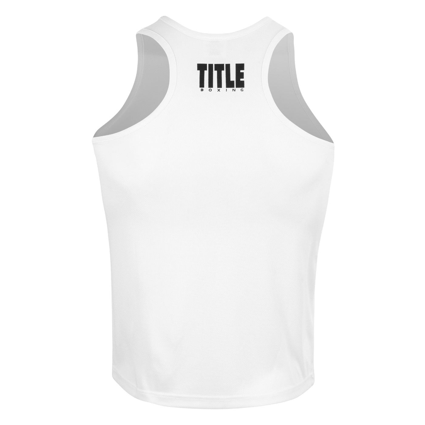variant:white::TITLE Boxing Aerovent Elite Racerback Boxing Jersey 2.0 back view 