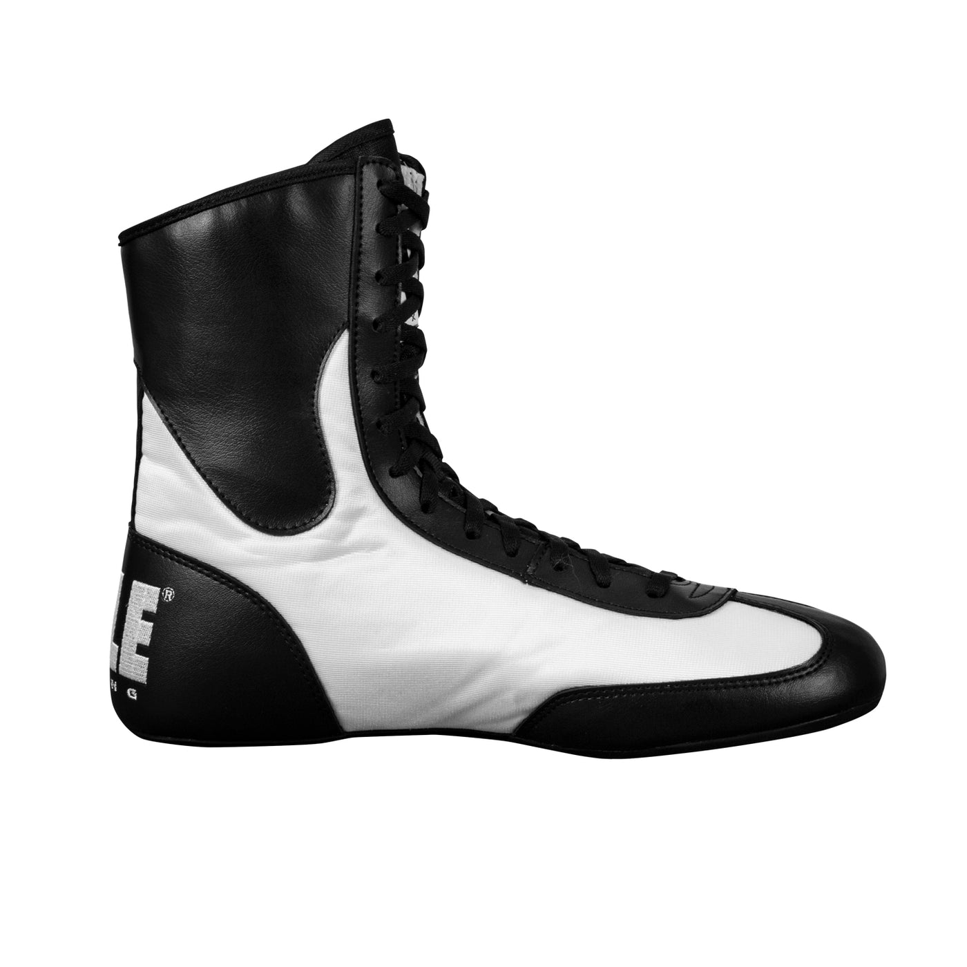 variant:Black/White::TITLE Boxing Speed-Flex Encore Mid-Top Shoes right view