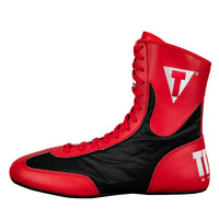 color:Red/Black::TITLE Boxing Speed-Flex Encore Mid-Top Shoes left view