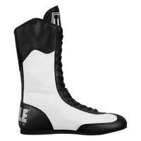 variant:Black/White::TITLE Boxing Speed-Flex Encore High-Top Shoes side view