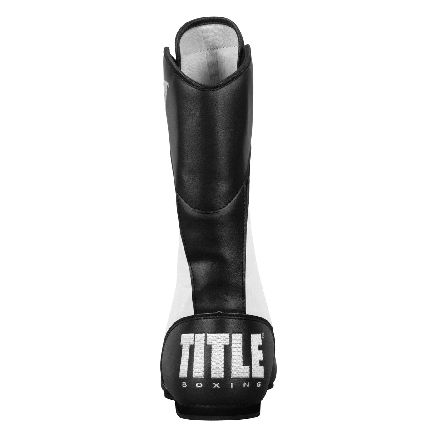 variant:Black/White::TITLE Boxing Speed-Flex Encore High-Top Shoes back view