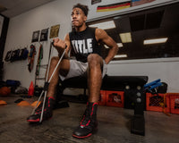 variant:Black/Red::TITLE Boxing Total Balance Shoes man working out