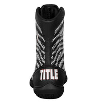 variant:Black/White::TITLE Boxing Predator Shoes 2.0 back view
