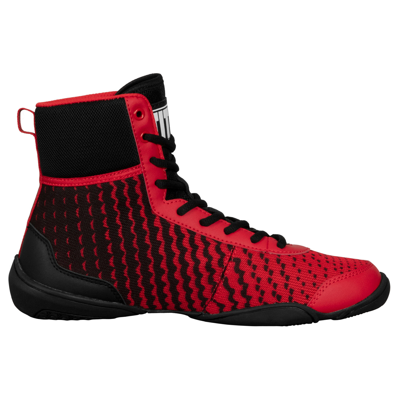 variant:black/red::TITLE Predator II Boxing Shoes side view
