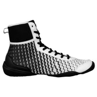 variant:black/white::TITLE Predator II Boxing Shoes side view