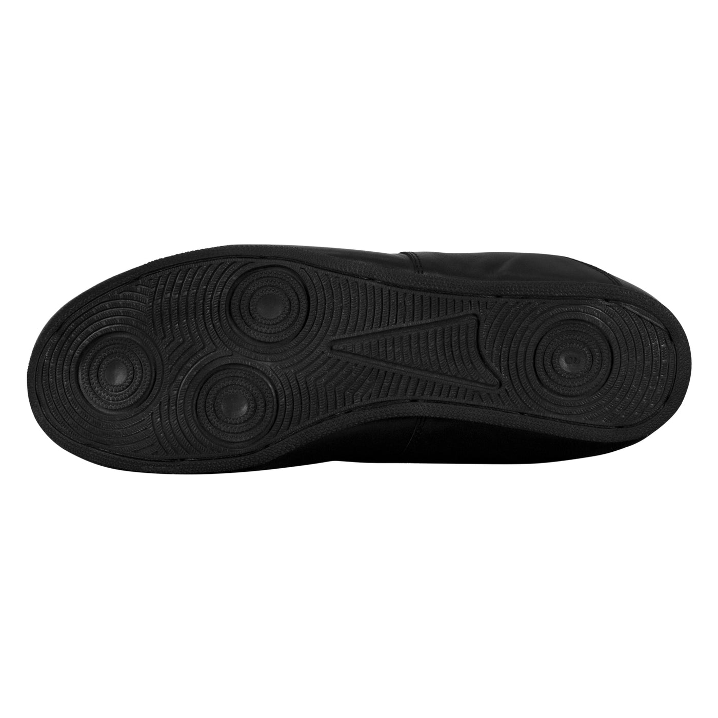 variant:black::TITLE Boxing High-Top Leather Boxing Shoes bottom view
