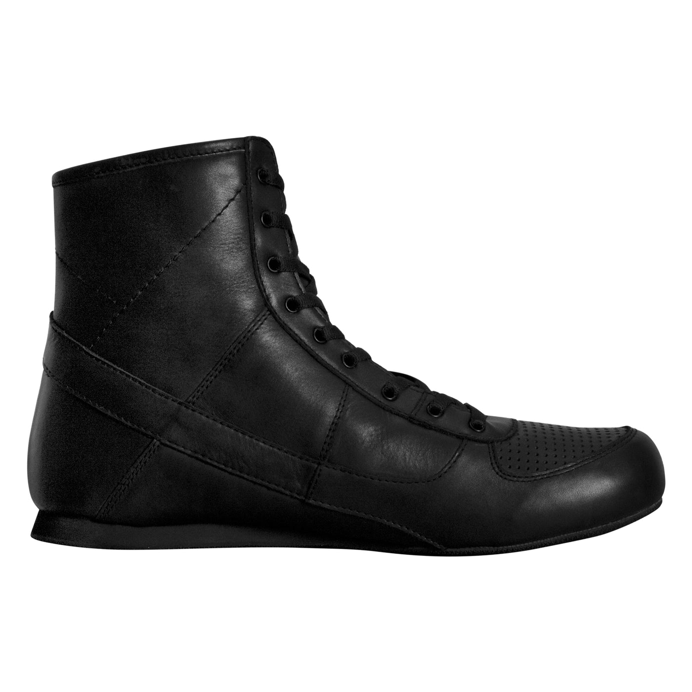 variant:lifestyle::TITLE Boxing Old School Leather Boxing Shoes side view