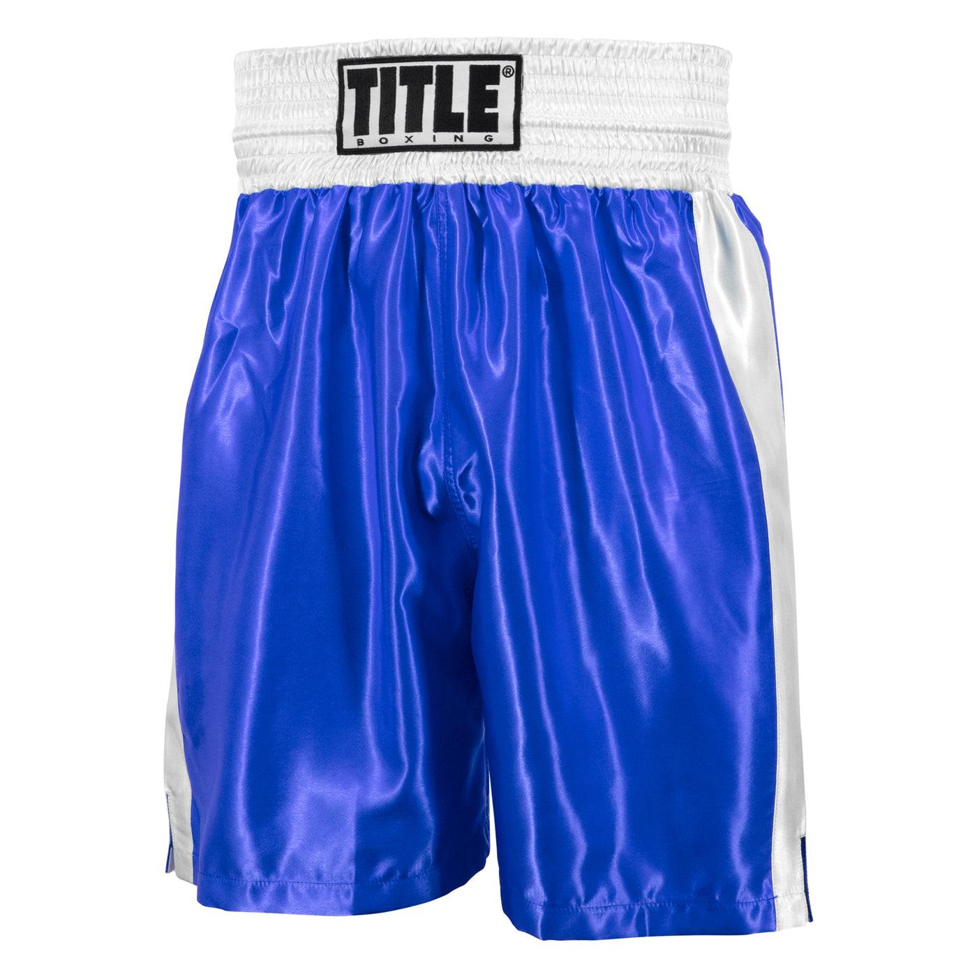 variant:blue/white::TITLE Boxing Edge Boxing Trunks 2.0 side view