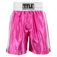 color:pink/white::TITLE Boxing Edge Boxing Trunks 2.0 front view