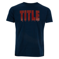 color:Navy/Red::TITLE Boxing Iconic Block Tee