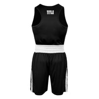 variant:black/white::TITLE Boxing Performance Aerovent Amateur Boxing Set 3.0 back view