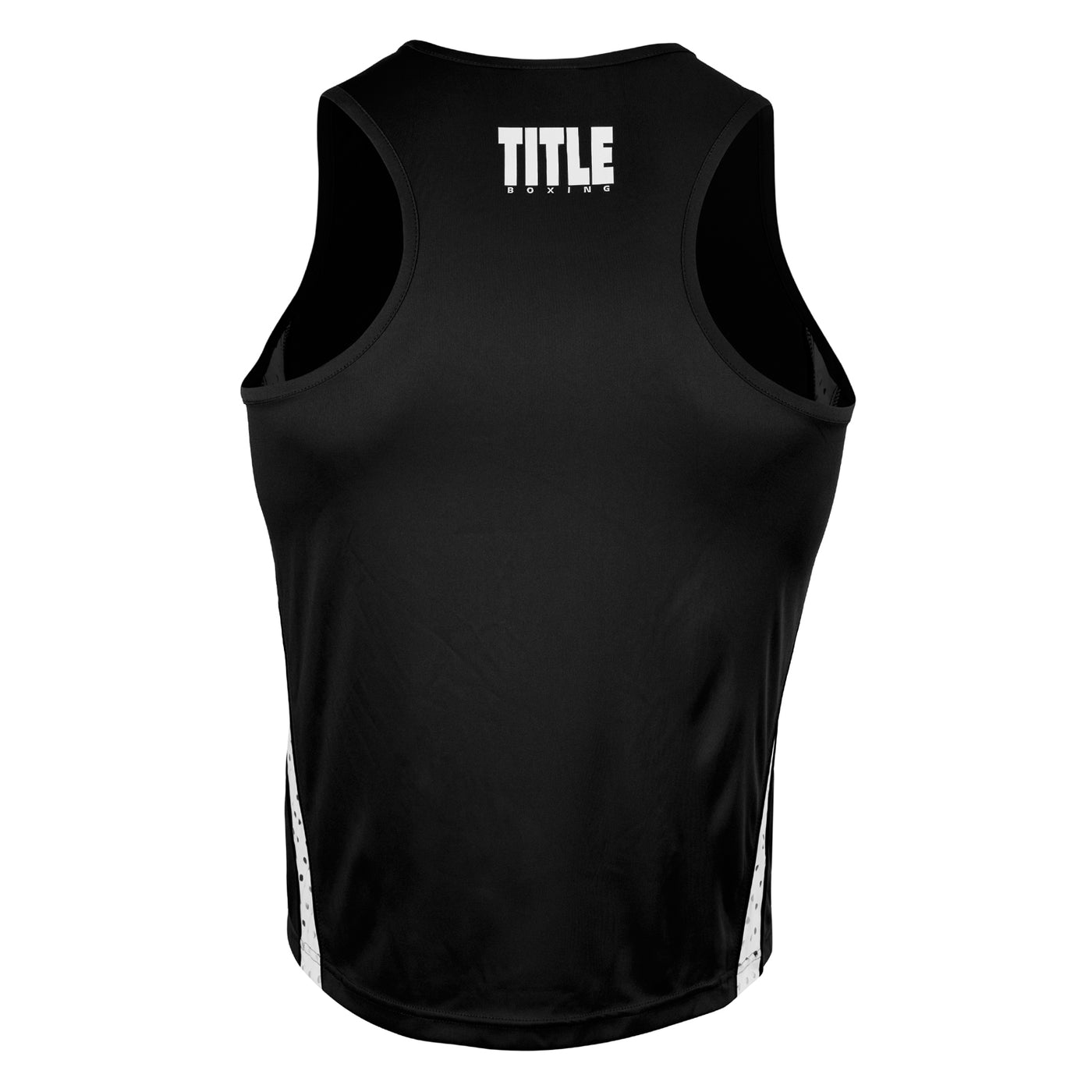 variant:black/white::TITLE Boxing Performance Aerovent Amateur Boxing Set 3.0 shirt back view